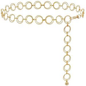 2412 Women's O-ring Chain Body Adjustable Waist (gold